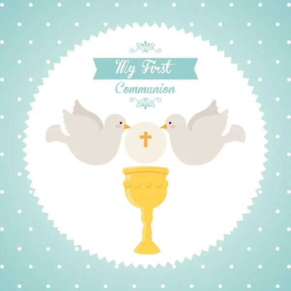 Ma première communion — Image vectorielle