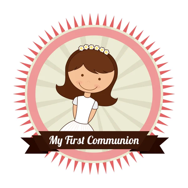 My first communion — Stock Vector