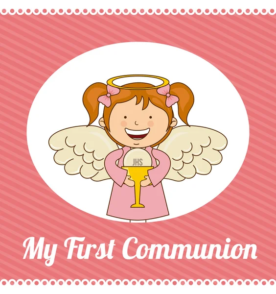 My first communion — Stock Vector