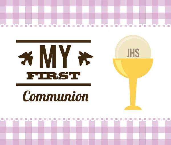 Ma première communion — Image vectorielle