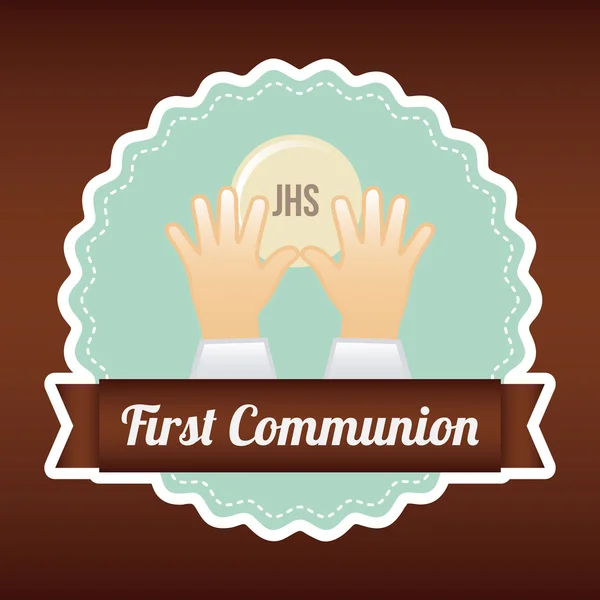 My first communion — Stock Vector