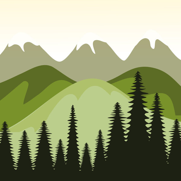 Forest design, vector illustration.
