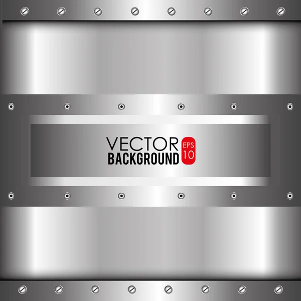 Metalen ontwerp, vectorillustratie. — Stockvector