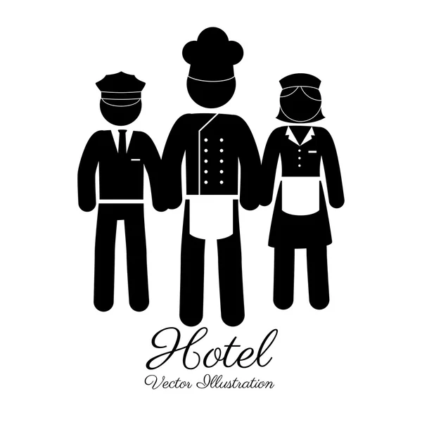 Design hotel, ilustrație vectorială . — Vector de stoc