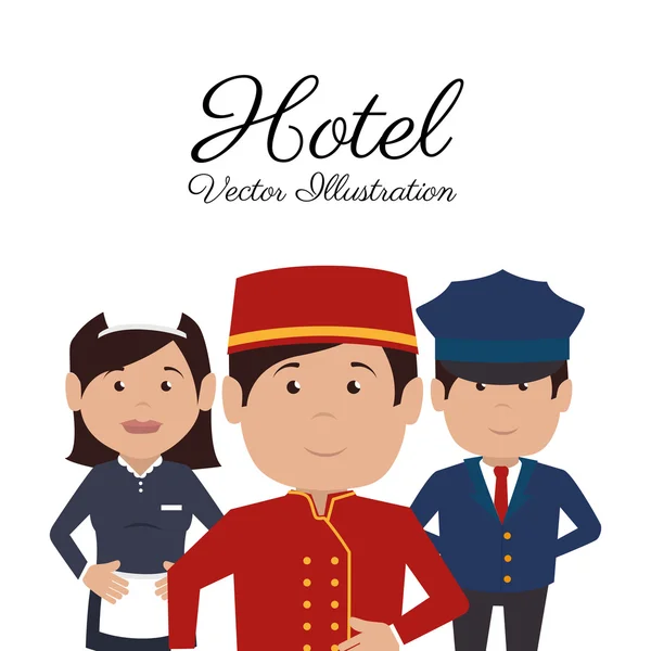 Hotel ontwerp, vectorillustratie. — Stockvector