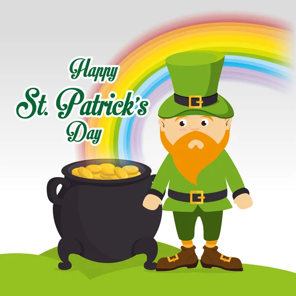 St patricks day card design, vektorillustration. — Stockvektor