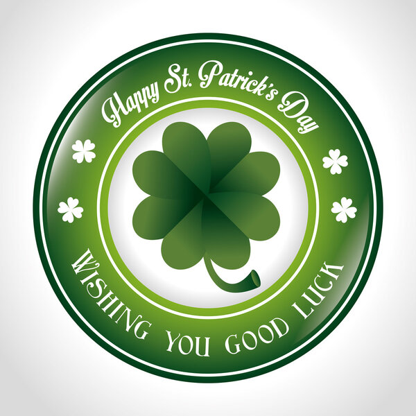 Конструкция открыток дня святого Патрика, векторная иллюстрация
.