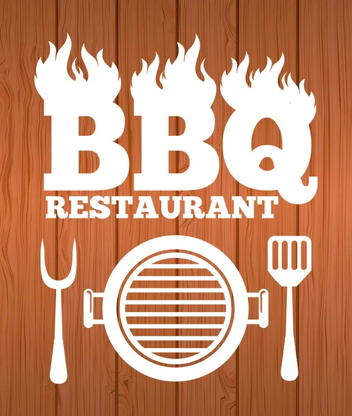 Progettazione ristorante barbecue — Vettoriale Stock