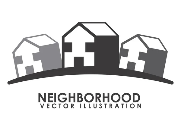 Neighborhood design — Stock Vector