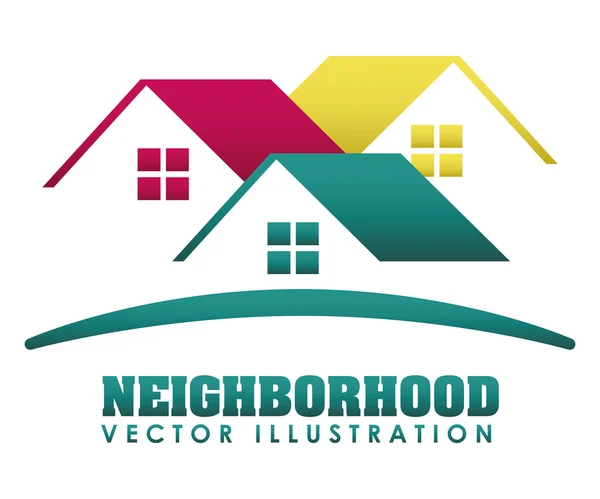 Neighborhood design — Stock Vector