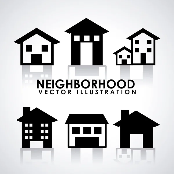 Neighborhood — Stock Vector