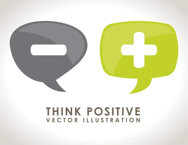 Positiv denken — Stockvektor