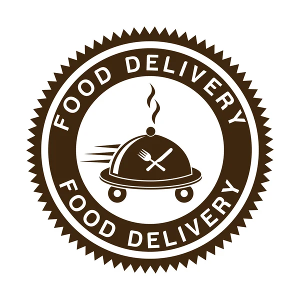 Design de entrega de alimentos — Vetor de Stock