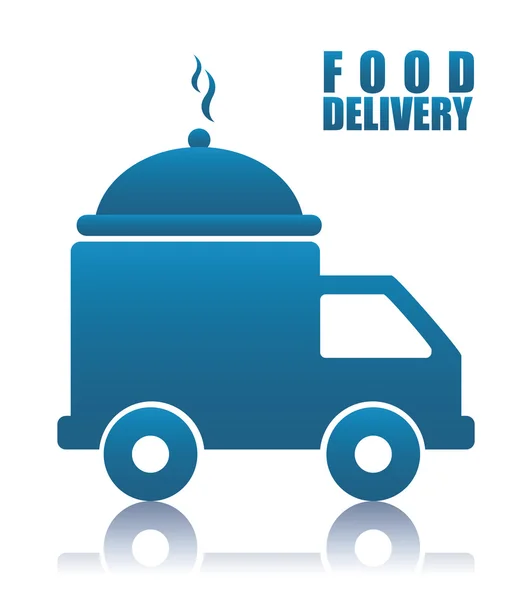 Diseño de entrega de alimentos — Vector de stock
