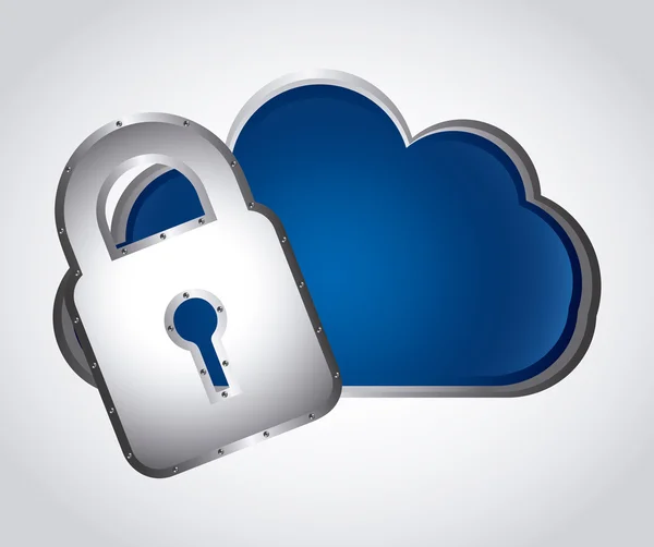 Cloud security — Stock Vector