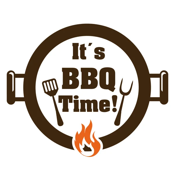 Conception de restaurant de barbecue — Image vectorielle