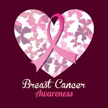 Meme kanseri tasarım, vektör çizim.