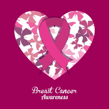 Meme kanseri tasarım, vektör çizim.