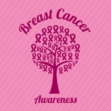 Meme kanseri tasarım, vektör çizim.