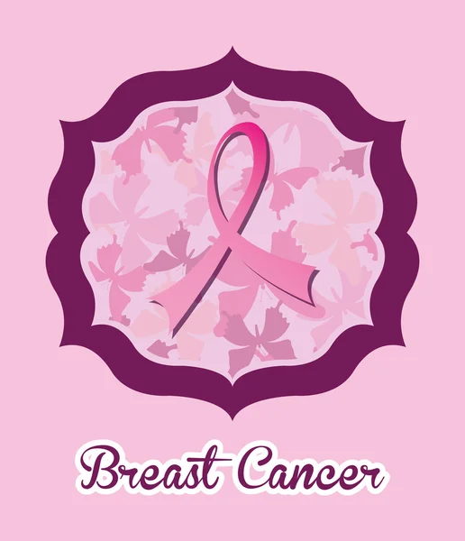 Breast cancer design, vector illustration. — Stock Vector