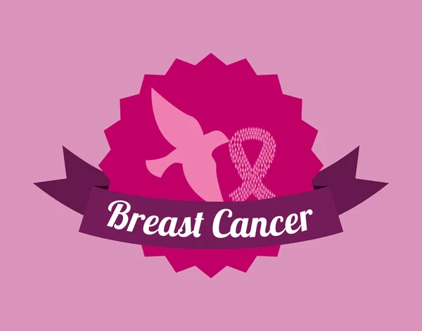 Breast cancer design, vector illustration. — Stock Vector