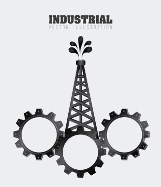 Endüstri tasarımı, vektör çizim.