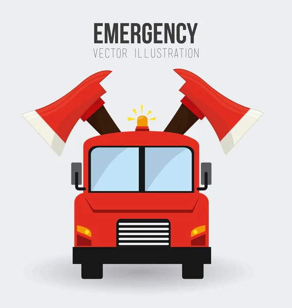 Disegno di emergenza, illustrazione vettoriale . — Vettoriale Stock