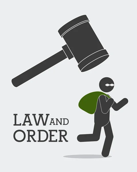 Diseño de la ley, ilustración vectorial . — Vector de stock