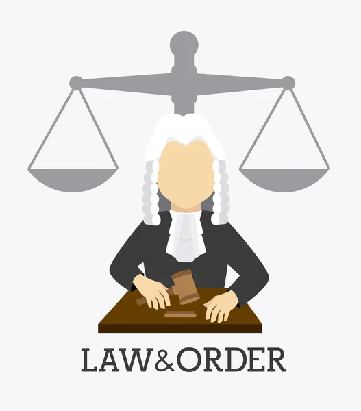 Diseño de la ley, ilustración vectorial . — Vector de stock