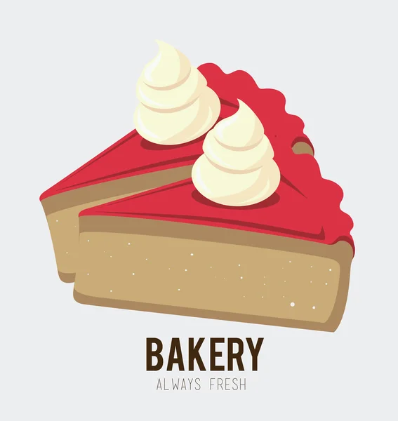 Bakkerij ontwerp, vectorillustratie. — Stockvector