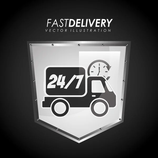 Fast delivery — Stock Vector