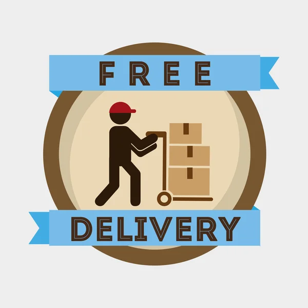 Fast delivery — Stock Vector