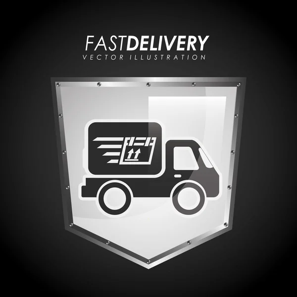 Fast delivery — Stock Vector