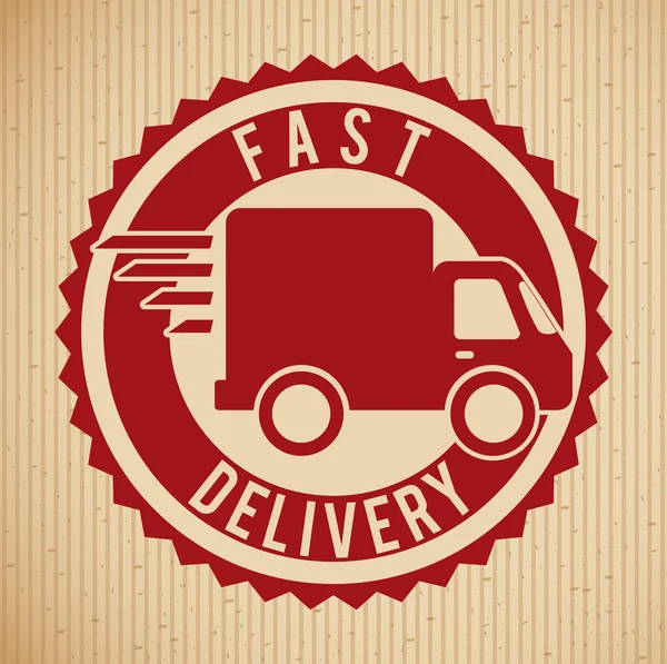 Fast delivery — Stock Vector