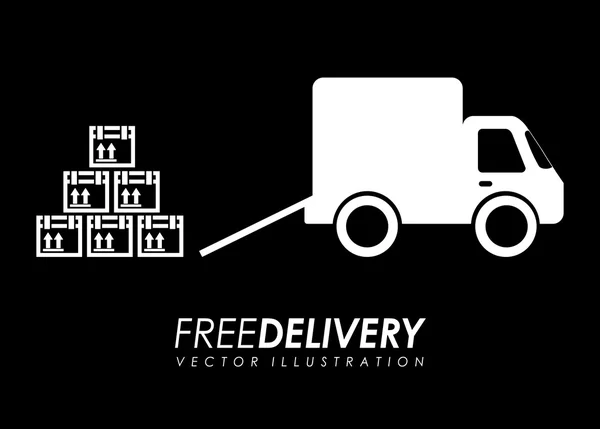 Fast delivery — Stock Vector