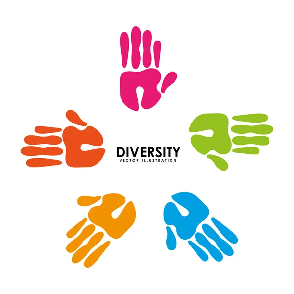 Diversity design — Stock Vector