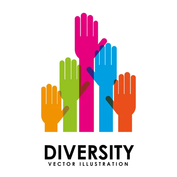 Diversiteit ontwerp — Stockvector