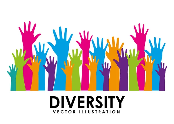 Design de diversidade — Vetor de Stock