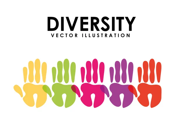 Diversiteit ontwerp — Stockvector