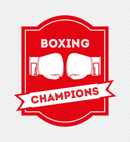 Boxing emblem — Stock Vector