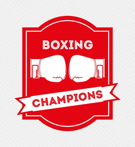 Emblema de boxeo — Vector de stock