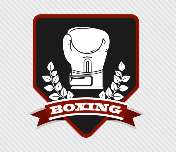 Emblema de boxeo — Archivo Imágenes Vectoriales