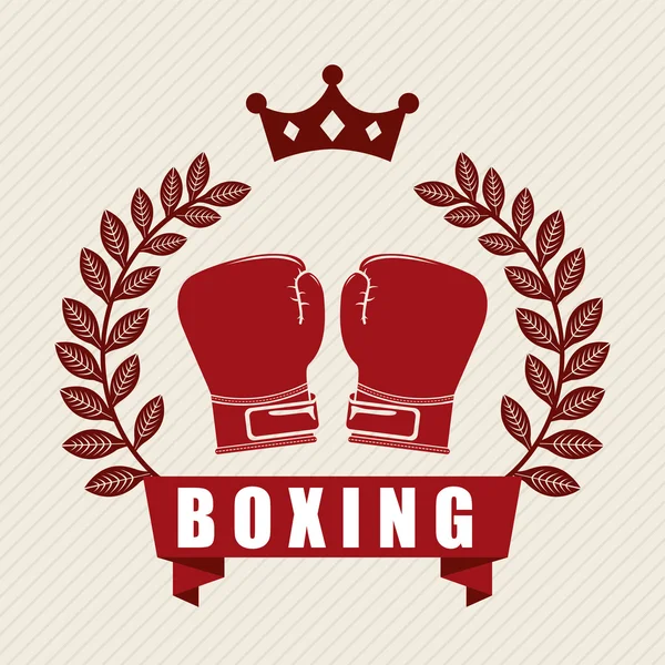 Boxing emblem — Stock Vector