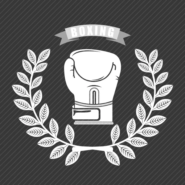 Boxing emblem — Stock Vector