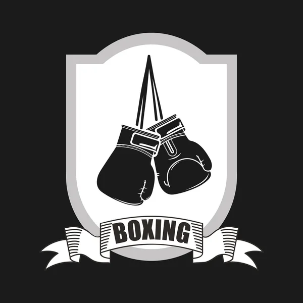 Emblema de boxeo — Archivo Imágenes Vectoriales