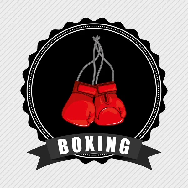 Boxing emblem — Stock Vector