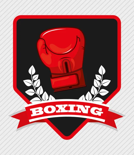 Boxing emblem — Stock Vector