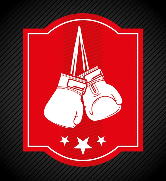 Emblema de boxe —  Vetores de Stock