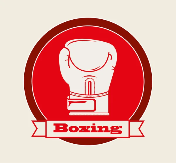 Emblème de boxe — Image vectorielle