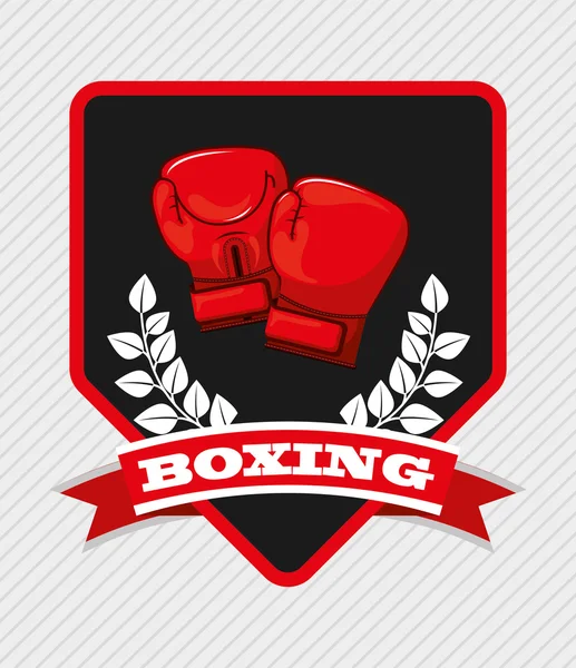 Emblema de boxeo — Vector de stock